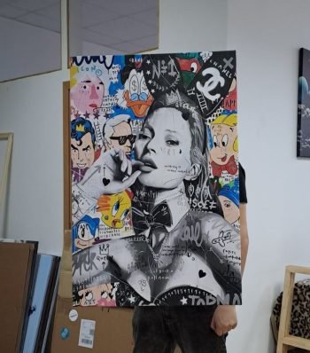 Banksy Kate Moss Paveikslas ant drobės (JG00001843) - Image 2