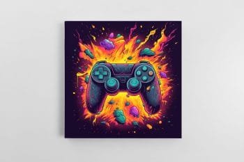 Paveikslas Stilizuotas žaidimų kontroleris (JG00001061)