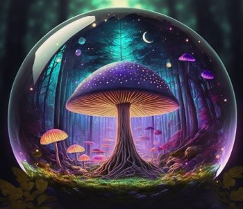 Paveikslas Grybai magiškame miške (JG00000210) - Image 4