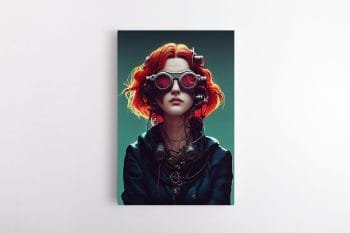 Paveikslas Cyber Punk Raudonplaukė (JG00000375)