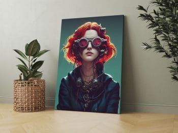 Paveikslas Cyber Punk Raudonplaukė (JG00000375) - Image 2