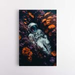 Paveikslas Kosmonautas galaktikos gėlese (JG00000195)