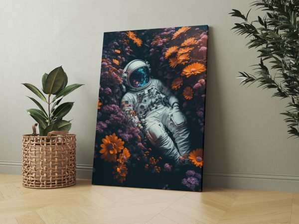 Paveikslas Kosmonautas galaktikos gėlese (JG00000195) - Image 3