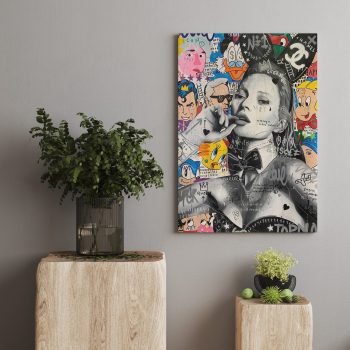 Banksy Kate Moss Paveikslas ant drobės (JG00001843) - Image 3