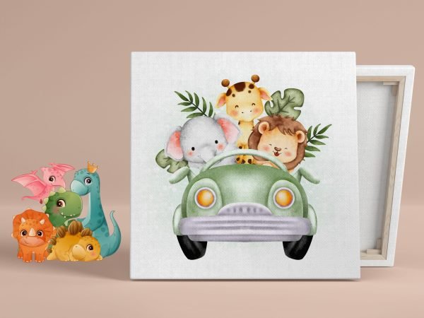 Linksmieji žvėreliai. Paveikslas vaikams (JG00000035) - Image 2