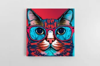 Pop Art Katė su akiniais 2 (JG00000012)