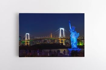Tokijo Laisvės statula su Vaivorykštės tiltu (JG00000125)