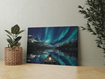 Kanoja su Aurora borealis (JG00000133)