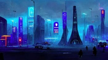 Cyber City. Sukurtas Dirbtinio intelekto (JG00000049) - Image 4