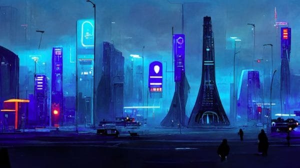 Cyber City. Sukurtas Dirbtinio intelekto (JG00000049) - Image 4