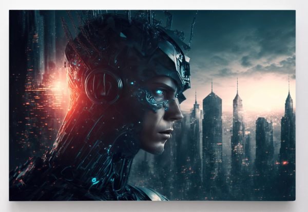 Kyborgas, ateities miesto fone (JG00000054) - Image 3