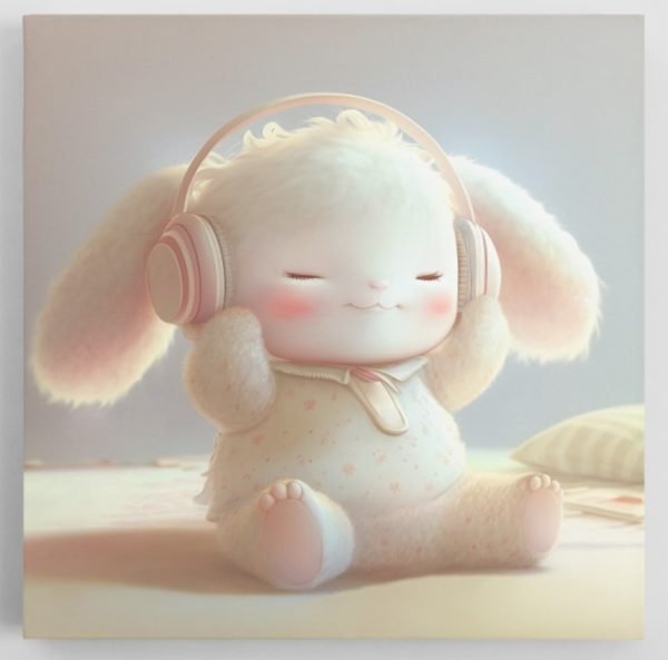 Mielas zuikis klausosi muzikos (JG00000090) - Image 3