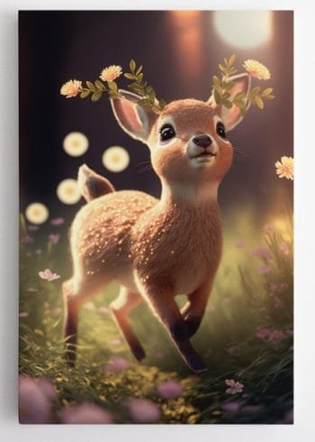 Mielas elniukas. Paveikslas vaikams. (JG00000094) - Image 3