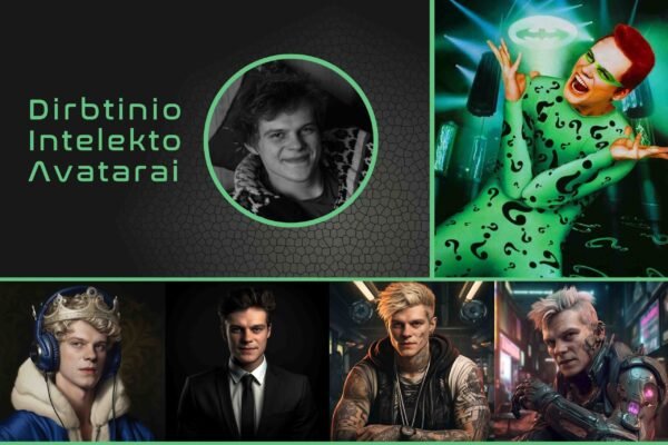 Personalizuotas AI portretas - Avataras + spausdintas ant drobės (Kvadratinių matmenų) (AI-0001) - Image 2