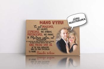 Mano Vyrui / Meilei su Jūsų nuotrauka (JG00001957-1)