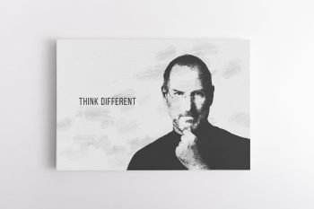 (Think different) Galvok kitaip - Motyvuojantis Steve Jobs paveikslas (JG00001189)