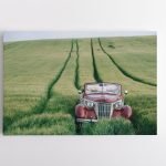 Retro automobilis laukuose (JG00001403)