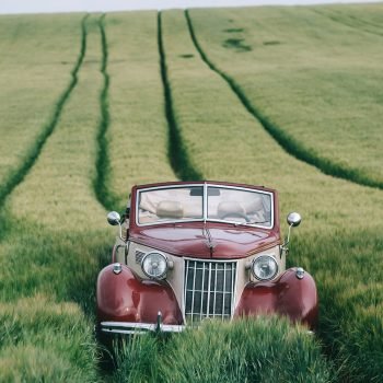 Retro automobilis laukuose (JG00001403) - Image 3