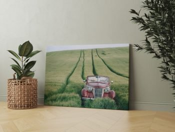 Retro automobilis laukuose (JG00001403) - Image 2