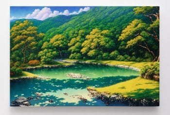 Kalnai su mišku ir ežeru (JG00000141) - Image 3