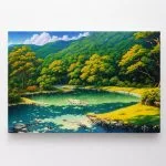 Kalnai su mišku ir ežeru (JG00000141)