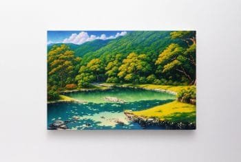 Kalnai su mišku ir ežeru (JG00000141)