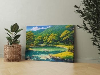 Kalnai su mišku ir ežeru (JG00000141) - Image 2