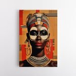 Tradicinė genties moteris - Dirbtinio intelekto paveikslas (JG00001469)