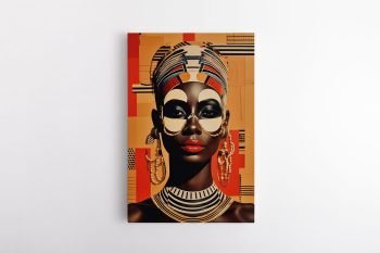 Tradicinė genties moteris - Dirbtinio intelekto paveikslas (JG00001469)