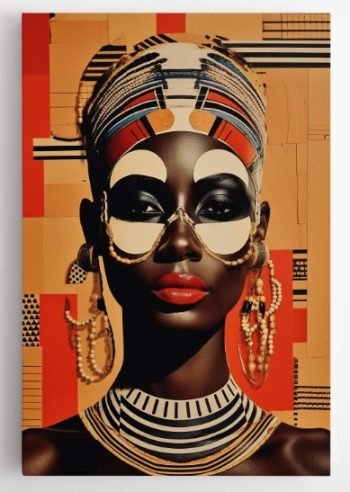 Tradicinė genties moteris - Dirbtinio intelekto paveikslas (JG00001469) - Image 3