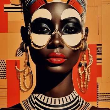 Tradicinė genties moteris - Dirbtinio intelekto paveikslas (JG00001469) - Image 4