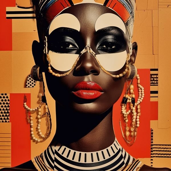 Tradicinė genties moteris - Dirbtinio intelekto paveikslas (JG00001469) - Image 4