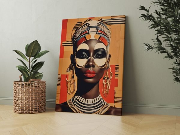 Tradicinė genties moteris - Dirbtinio intelekto paveikslas (JG00001469) - Image 2