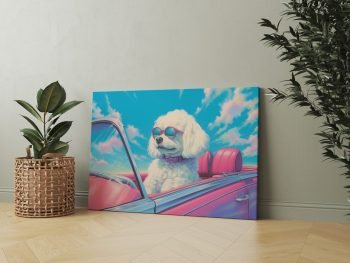 Šunelis skrieja rožiniu automobiliu (JG00001617) - Image 2