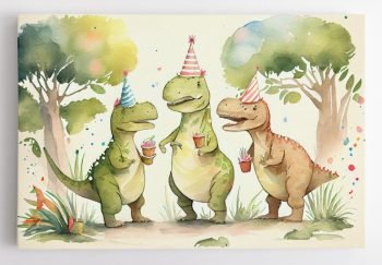 Miela Dinozaurų šventė - paveikslas vaikams (JG00001723) - Image 3