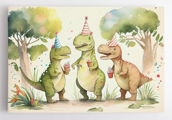 Miela Dinozaurų šventė - paveikslas vaikams (JG00001723) - Image 3