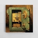 Van Gogo stiliaus sieninis geltonas seifas (JG00002160)