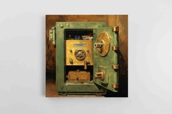 2160-1 Van Gogo stiliaus sieninis geltonas seifas (JG00002160) - Image 1