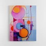 Abstraktus Paveikslas Purpuriniai viražai (JG00002161)