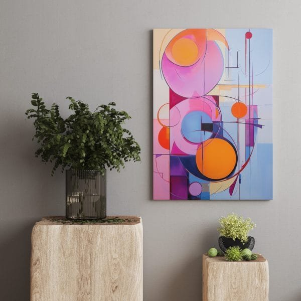 Abstraktus Paveikslas Purpuriniai viražai (JG00002161) - Image 3