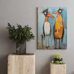 Paveikslas abstraktus pauksteliai 3