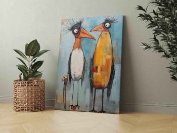 Paveikslas abstraktus paukstleliai