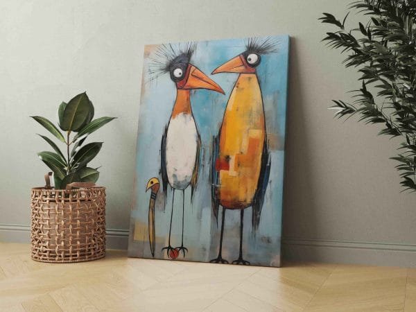 Paveikslas abstraktus paukstleliai