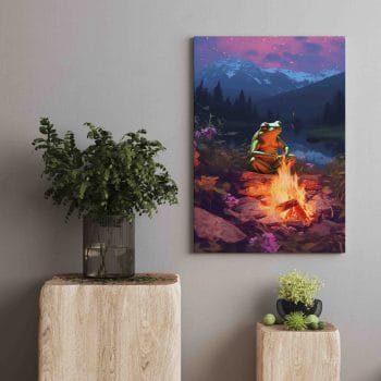 Varlių Išminčius pasakoja istoriją prie laužo tarp kalnų (JG00002174) - Image 2