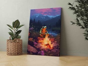 Varlių Išminčius pasakoja istoriją prie laužo tarp kalnų (JG00002174) - Image 3