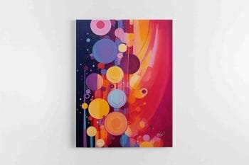 Rožinė Apskritimų Abstrakcija (JG00002182)