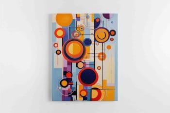 Mėlyna Apskritimų Abstrakcija (JG00002185)