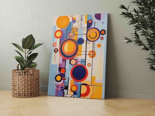 Mėlyna Apskritimų Abstrakcija (JG00002185) - Image 3