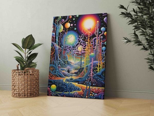 Ryškių spalvų Psichodelinė ayahuasca planeta (JG00002190) - Image 2