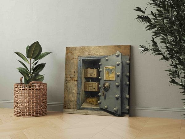 Van Gogo stiliaus atidarytas mėlynas seifas (JG00002225) - Image 2